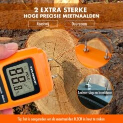 DynaBright Vochtmeter - Incl. Batterij - Digitale Hygrometer - Hout - Muur - Haardhout - Vochtigheid - Verlicht LCD Scherm 13 DynaBright Vochtmeter - Incl. Batterij - Digitale Hygrometer - Hout - Muur - Haardhout - Vochtigheid - Verlicht LCD Scherm -Makita || Merkloos || Stanley Verkoopwinkel 1200x1200 766