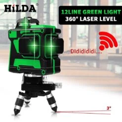 Hilda Zelfnivellerende Kruislijnlaser Met 12 Lijnen - Inclusief Muurbeugel En 360 Graden Statief - Groene Lasers - Waterproof - Laserwaterpas - Met Opbergkoffer 13 Hilda Zelfnivellerende Kruislijnlaser Met 12 Lijnen - Inclusief Muurbeugel En 360 Graden Statief - Groene Lasers - Waterproof - Laserwaterpas - Met Opbergkoffer -Makita || Merkloos || Stanley Verkoopwinkel 1200x1200 769
