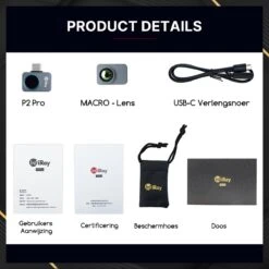 Infiray P2 PRO Warmtebeeldcamera Met Optische Lens - Warmtecamera Voor Android - Warmtemeter - Infrarood Camera 256x192 Pixels - 25 Hz -20° Tot 550° -Makita || Merkloos || Stanley Verkoopwinkel 1200x1200 785