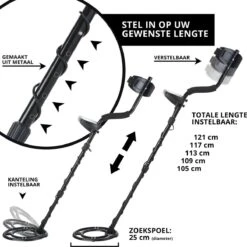 MacGyver Metaaldetector Professional - Nauwkeurige Metaalzoeker Met Unieke Pinpointer – LCD Display – 25cm Waterdichte Zoekspoel -Makita || Merkloos || Stanley Verkoopwinkel 1200x1200 800