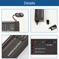 Colorful Sun® Professionele Diamant Tester - Diamond Tester - Diamond Selector Pen - Gratis 9v Batterij - Draagbare - Voor Diamant, Saffier, Robijn, Kristal, Agaat, Jade, Edelstenen - Hoge Nauwkeurigheid - Met LED - Met Opbergdoosje - Zwart -Makita || Merkloos || Stanley Verkoopwinkel 1200x1200 818