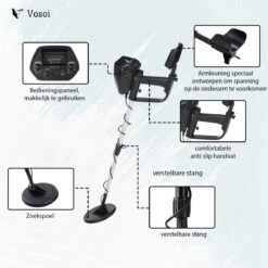 Vosoi - Hoogwaardige Metaal Detector - Nauwkeurige Pinpointer Optie - Waterdichte Zoekspoel - Geschikt Voor Kinderen En Volwassenen -Makita || Merkloos || Stanley Verkoopwinkel 1200x1200 820
