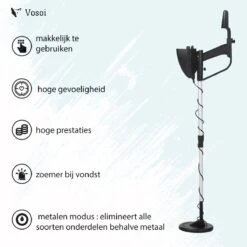 Vosoi - Hoogwaardige Metaal Detector - Nauwkeurige Pinpointer Optie - Waterdichte Zoekspoel - Geschikt Voor Kinderen En Volwassenen -Makita || Merkloos || Stanley Verkoopwinkel 1200x1200 824