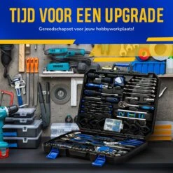 Lumora - 179 Delige Gereedschapsset - Reparatie - Gereedschapskoffer - Gereedschapskist - Schroevendraaierset - Rolmaat - Tang - Waterpas - Hamer - Sleutelset - Cadeau Voor Mannen - Housewarming Cadeau - Pasen -Makita || Merkloos || Stanley Verkoopwinkel 1200x1200 843