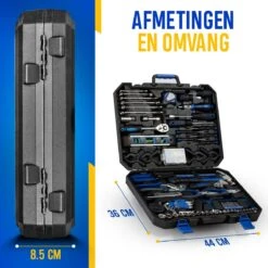 Lumora - 179 Delige Gereedschapsset - Reparatie - Gereedschapskoffer - Gereedschapskist - Schroevendraaierset - Rolmaat - Tang - Waterpas - Hamer - Sleutelset - Cadeau Voor Mannen - Housewarming Cadeau - Pasen -Makita || Merkloos || Stanley Verkoopwinkel 1200x1200 846