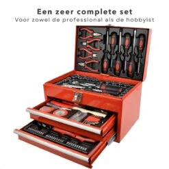 Cheqo® XXL 155-Delige Gereedschapbox - Gereedschapset In Koffer - Gevuld - Tangen - Schroevendraaiers - Gereedschapskist Met Laden - 3,6V Staafschroevendraaier - 1/2" & 1/4" Ratel - Bits, Verlengingen & Adapters 11 Cheqo® XXL 155-Delige Gereedschapbox - Gereedschapset In Koffer - Gevuld - Tangen - Schroevendraaiers - Gereedschapskist Met Laden - 3,6V Staafschroevendraaier - 1/2" & 1/4" Ratel - Bits, Verlengingen & Adapters -Makita || Merkloos || Stanley Verkoopwinkel 1200x1200 859