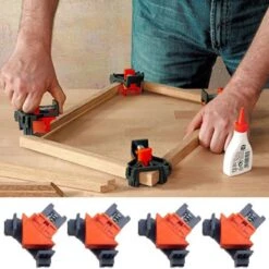 Merkloos Hoekklemmen 4 Stuks - Hoekklem Set - 90 Graden - Voor Hout -Makita || Merkloos || Stanley Verkoopwinkel 1200x1200 898