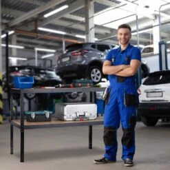 Relaxdays Werkbank Met 2 Etages - Werktafel - Garagewerkbank - Verstelbaar - Tot 150 Kg -Makita || Merkloos || Stanley Verkoopwinkel 1200x1200 900