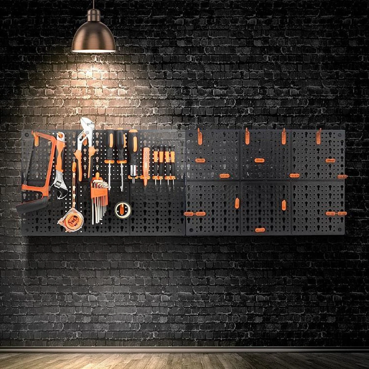 ALDORR Opbergwand 2x Met Gereedschaphouder Voor Garage 5 ALDORR Opbergwand 2x Met Gereedschaphouder Voor Garage - Afbeelding 5