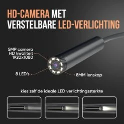 Strex Inspectiecamera 5M - Android/IOS - IP68 Waterdicht - 1080P HD - LED Verlichting - Endoscoop - Inspectie Camera - Inspecteren Met Telefoon -Makita || Merkloos || Stanley Verkoopwinkel 1200x1200 92