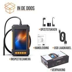Strex Inspectiecamera Met Scherm 10M - 1080P HD - 4.3 Inch LCD Scherm - IP67 Waterdicht - LED Verlichting - Endoscoop - Inspectie Camera -Makita || Merkloos || Stanley Verkoopwinkel 1200x1200 944