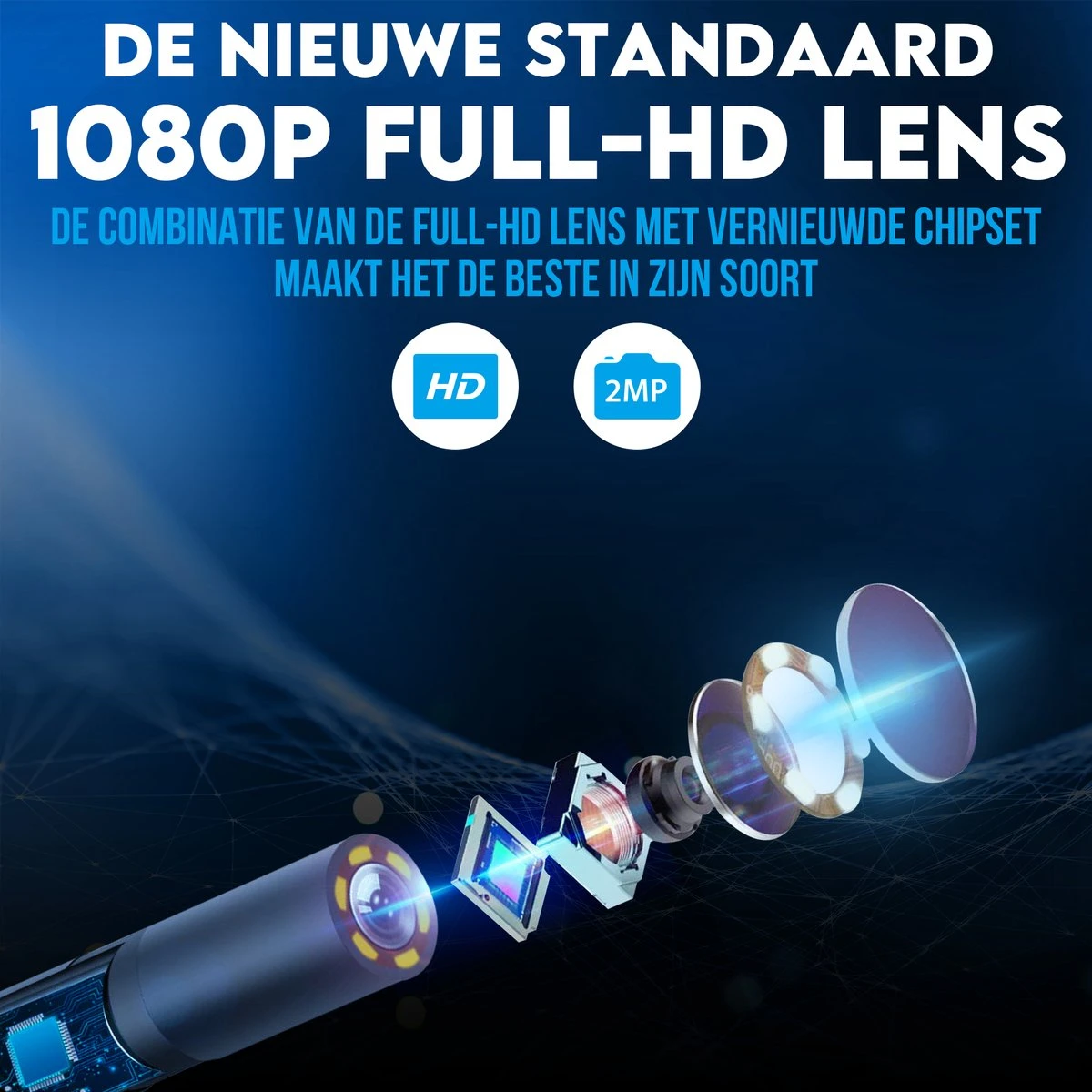 Looki Endoscoop Met Scherm 5M + GRATIS 32GB SD-kaart - Inspectie Camera – 1080P LED Verlichting – 4.3 Inch Scherm – 8 Mm Dik - IP67 Waterdicht 5 Looki Endoscoop Met Scherm 5M + GRATIS 32GB SD-kaart - Inspectie Camera – 1080P LED Verlichting – 4.3 Inch Scherm – 8 Mm Dik - IP67 Waterdicht - Afbeelding 5
