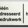 Merkloos NEE JA Sticker - Brievenbussticker Nee Ja Aluminium Zwart - 150 Mm X 25 Mm X 0,5 Mm - Promessa-Design.