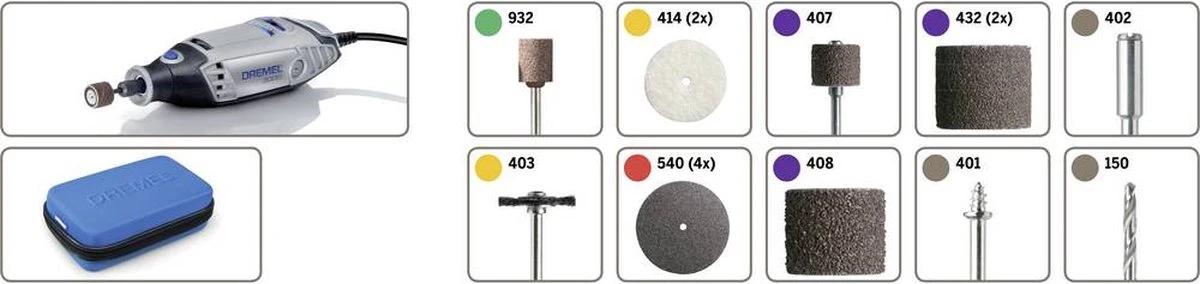 Dremel 3000 Multitool - Roterend - 130 W - Met 15 Accessoires En Etui 3 Dremel 3000 Multitool - Roterend - 130 W - Met 15 Accessoires En Etui - Afbeelding 3