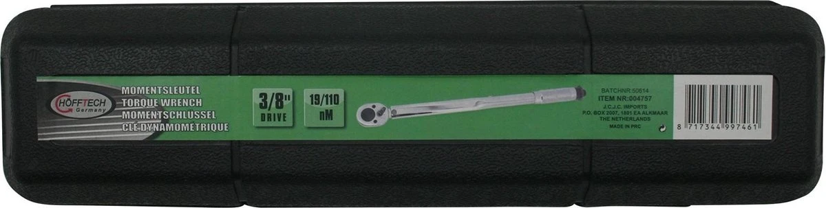 Hofftech Momentsleutel 3/8 Opname 19-110 Nm 6 Hofftech Momentsleutel 3/8 Opname 19-110 Nm - Afbeelding 6