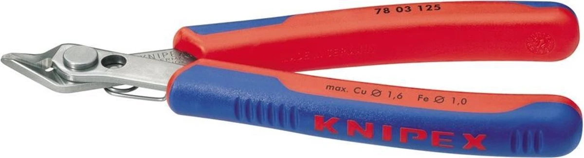 Knipex 7803125 Super-Knips Precisie Zijsnijtang - Elektronica - 125mm 3 Knipex 7803125 Super-Knips Precisie Zijsnijtang - Elektronica - 125mm - Afbeelding 3
