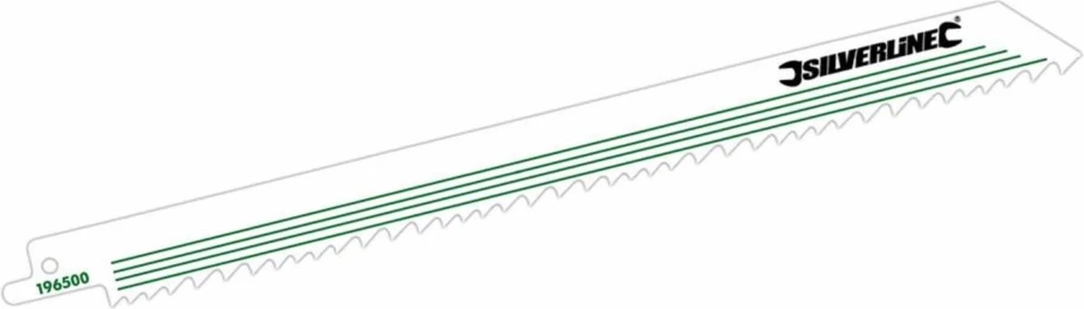Silverline Reciprozaagbladen Voor Hout, 5 Delig HCS, 5 Tpi, 240 Mm 2 Silverline Reciprozaagbladen Voor Hout, 5 Delig HCS, 5 Tpi, 240 Mm - Afbeelding 2