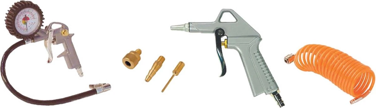 STANLEY Luchtgereedschapset 6-delig - Met 3 Mondstukken 7 STANLEY Luchtgereedschapset 6-delig - Met 3 Mondstukken - Afbeelding 7