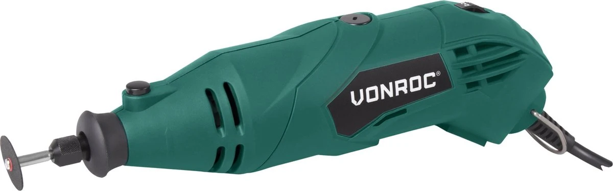 VONROC Multitool – Roterend – 160W – Incl. 40 Accessoires, 2 Opzetstukken, Flexibele As En Opbergtas 9 VONROC Multitool – Roterend – 160W – Incl. 40 Accessoires, 2 Opzetstukken, Flexibele As En Opbergtas - Afbeelding 9
