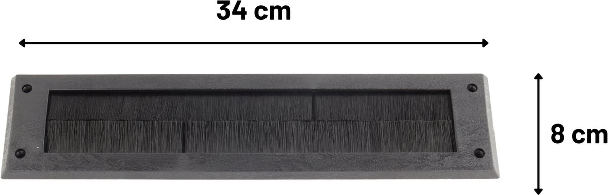 Orange85 Brievenbus Tochtstrip - Borstel - Zwart - Tochtafsluiter - Brievenbusborstel - Tochtborstel 2 Orange85 Brievenbus Tochtstrip - Borstel - Zwart - Tochtafsluiter - Brievenbusborstel - Tochtborstel - Afbeelding 2