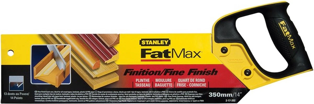 STANLEY FatMax Kapzaag 350mm - 13T/inch 3 STANLEY FatMax Kapzaag 350mm - 13T/inch - Afbeelding 3