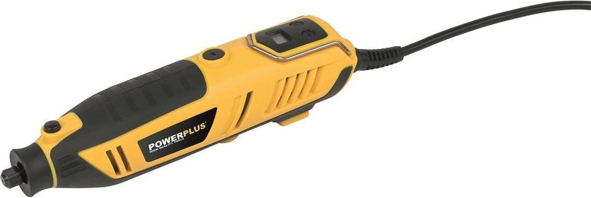 Powerplus POWX1341 Roterende Multitool - Multifunctioneel Gereedschap - 200W - Roterend - Variabele Snelheid - Digitale Display - Incl. Statief, Flexibele As, 2 Opzetstukken, 126 Accessoires En Gereedschapskoffer 3 Powerplus POWX1341 Roterende Multitool - Multifunctioneel Gereedschap - 200W - Roterend - Variabele Snelheid - Digitale Display - Incl. Statief, Flexibele As, 2 Opzetstukken, 126 Accessoires En Gereedschapskoffer - Afbeelding 3