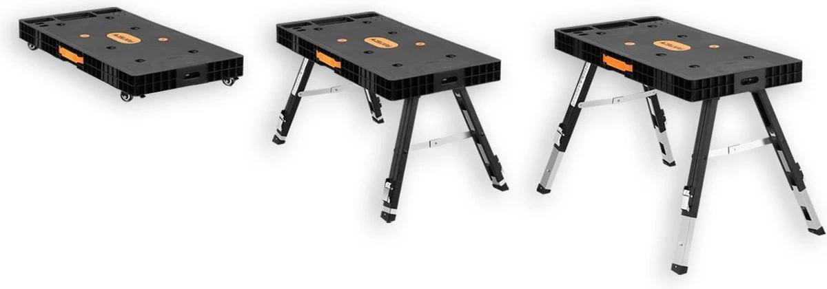 FUXTEC Werkbank - 5in1 - Universele Werkbank, Werkplatform, Steiger, Zaagbok, Transportrol En Werkplaatsrolbord In één - FX-WB 9 FUXTEC Werkbank - 5in1 - Universele Werkbank, Werkplatform, Steiger, Zaagbok, Transportrol En Werkplaatsrolbord In één - FX-WB - Afbeelding 9