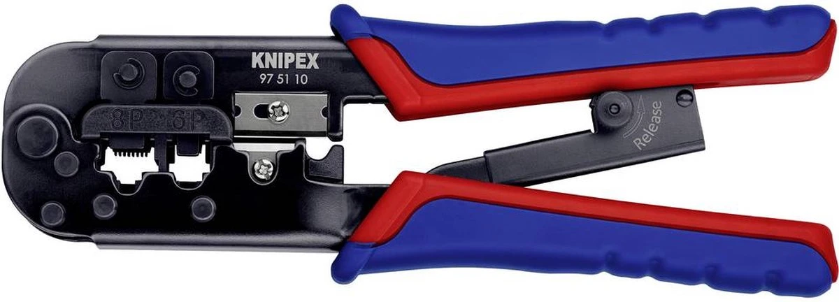 Knipex 975110 Krimptang Voor Westernstekkers - 190mm 1 Knipex 975110 Krimptang Voor Westernstekkers - 190mm