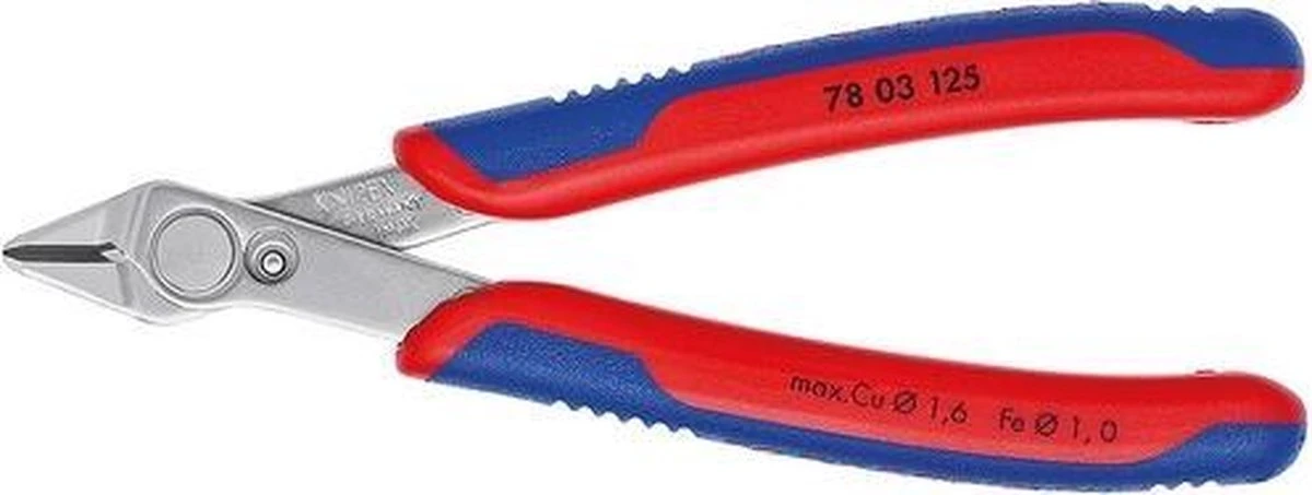 Knipex 7803125 Super-Knips Precisie Zijsnijtang - Elektronica - 125mm 12 Knipex 7803125 Super-Knips Precisie Zijsnijtang - Elektronica - 125mm - Afbeelding 12
