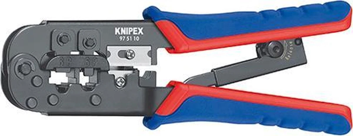 Knipex 975110 Krimptang Voor Westernstekkers - 190mm 2 Knipex 975110 Krimptang Voor Westernstekkers - 190mm - Afbeelding 2