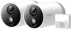 TP-Link Tapo C400S2 - 2 Beveiligingscamera's Voor Binnen & Buiten + Hub - 1080P - Tot 180 Dagen Batterij - IP-camera