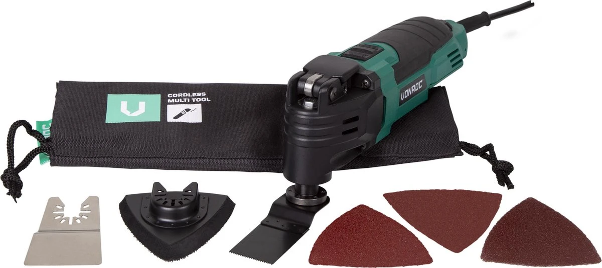 VONROC Multitool – Oscillerend – 300W – Incl. Accessoires & Opbergtas 9 VONROC Multitool – Oscillerend – 300W – Incl. Accessoires & Opbergtas - Afbeelding 9