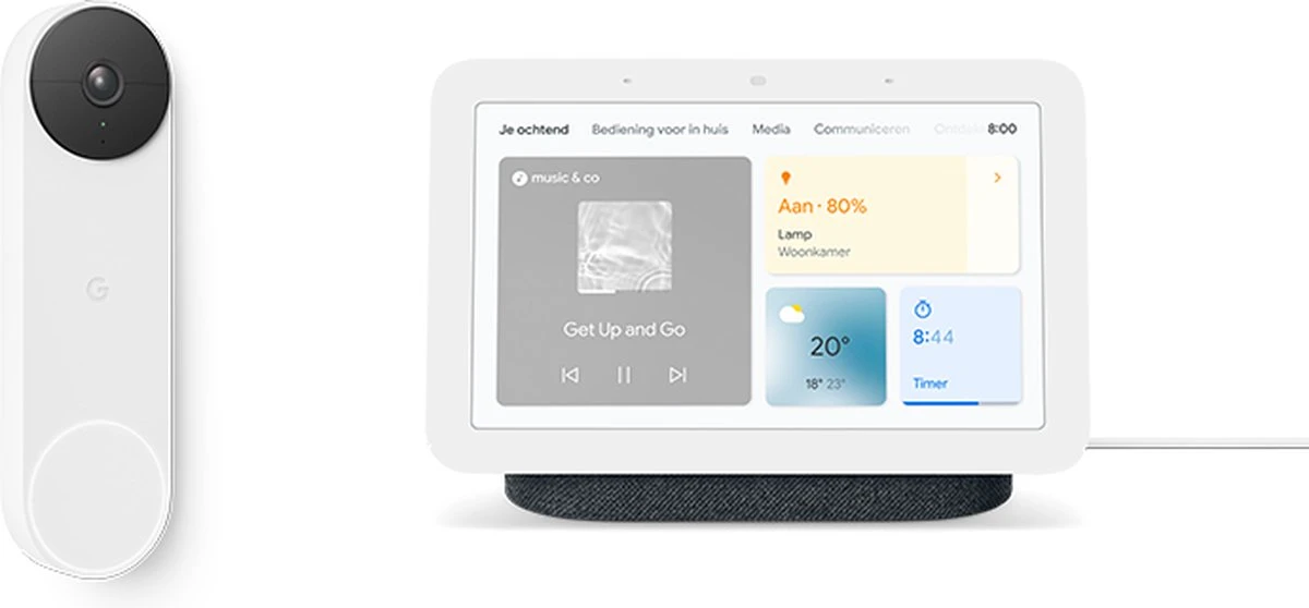 Google Nest Doorbell - Draadloos - Batterij - Hub - Charcoal 1 Google Nest Doorbell - Draadloos - Batterij - Hub - Charcoal
