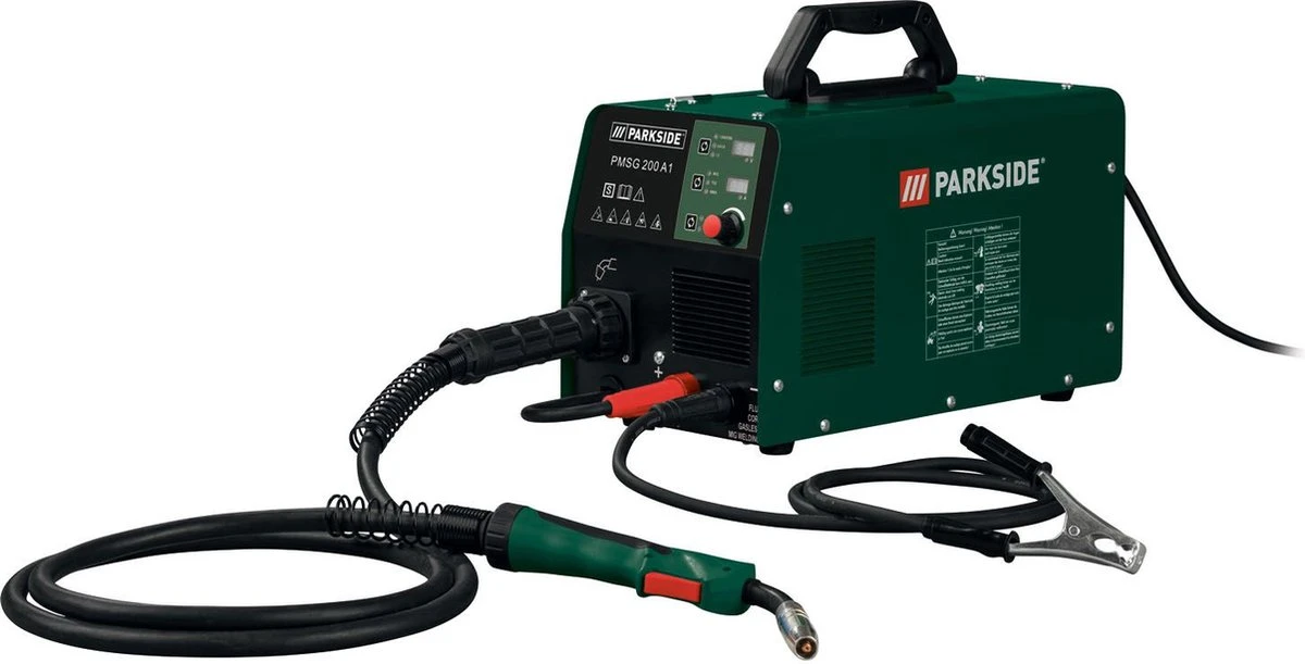 PARKSIDE Multifunctioneel Lasapparaat - Geschikt Voor 4 Lasmethoden: MMA (staafelektroden), Massieve Draad, MIG (inert Gas) En WIG (wolfraam-inert Gas) - MMA-lasstroom: 30-140 A - MIG-lasstroom: 50-160 A - WIG-lasstroom: 30-200 A - 4 Lasprocessen 1 PARKSIDE Multifunctioneel Lasapparaat - Geschikt Voor 4 Lasmethoden: MMA (staafelektroden), Massieve Draad, MIG (inert Gas) En WIG (wolfraam-inert Gas) - MMA-lasstroom: 30-140 A - MIG-lasstroom: 50-160 A - WIG-lasstroom: 30-200 A - 4 Lasprocessen