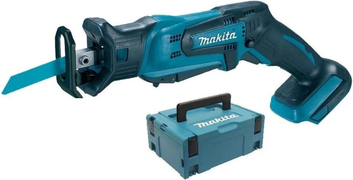 Makita DJR185ZJ 18V Li-Ion Accu Reciprozaag Body In Mbox - Met Decoupeerzaag / Reciprozaag Bladopname 1 Makita DJR185ZJ 18V Li-Ion Accu Reciprozaag Body In Mbox - Met Decoupeerzaag / Reciprozaag Bladopname