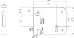 Nemef 91/11 - Opleg Deurslot - Voor Buiten - En Binnendeuren - Doornmaat 70mm - Met Sluitplaat - Met 2 Sleutels 9 Nemef 91/11 - Opleg Deurslot - Voor Buiten - En Binnendeuren - Doornmaat 70mm - Met Sluitplaat - Met 2 Sleutels -Makita || Merkloos || Stanley Verkoopwinkel 1200x622 3