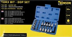 Benson Torx - Bit - & Doppen Set - 30 Delig -Makita || Merkloos || Stanley Verkoopwinkel 1200x623 1