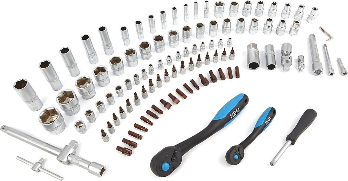 108 Delige Professionele Doppenset Met Premium Ratels 6 108 Delige Professionele Doppenset Met Premium Ratels - Afbeelding 6