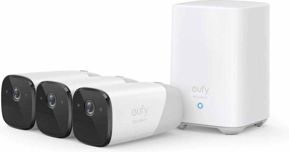 EufyCam 2 Pro - 3 Beveiligingscamera's / IP-camera's + Basisstation - 2K Ultra HD - Tot 365 Dagen Batterij - Voor Binnen & Buiten 2 EufyCam 2 Pro - 3 Beveiligingscamera's / IP-camera's + Basisstation - 2K Ultra HD - Tot 365 Dagen Batterij - Voor Binnen & Buiten - Afbeelding 2
