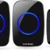 Vivid Green Draadloze Deurbel Met 2 Ontvangers – Deurbel Draadloos - Deurbellen – Wireless Doorbell - IP44 Waterdicht