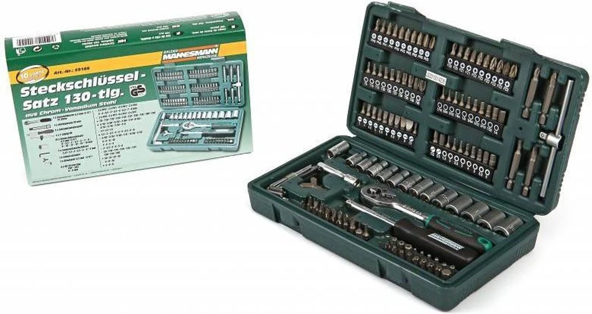 Brüder Mannesmann 29166 Dopsleutelset Metrisch 1/4 (6.3 Mm) 130-delig 9 Brüder Mannesmann 29166 Dopsleutelset Metrisch 1/4 (6.3 Mm) 130-delig - Afbeelding 9