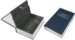 Benson Kluis In Boek - Engels Woordenboek - Met Sleutel - Metaal