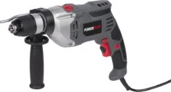Powerplus POWE10035 Elektrische Klopboormachine - 950W - Variabele Snelheid - Snelspanboorkop - Incl. Opbergkoffer, Diepte Aanslag En Additionele Handgreep - Boormachine Voor Beton, Hout En Staal