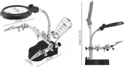 Merkloos Derde Hand Met LED Vergrootglas - Helping / Helpende 3e Soldeer Hand Soldeerhulp -Makita || Merkloos || Stanley Verkoopwinkel 1200x649 3