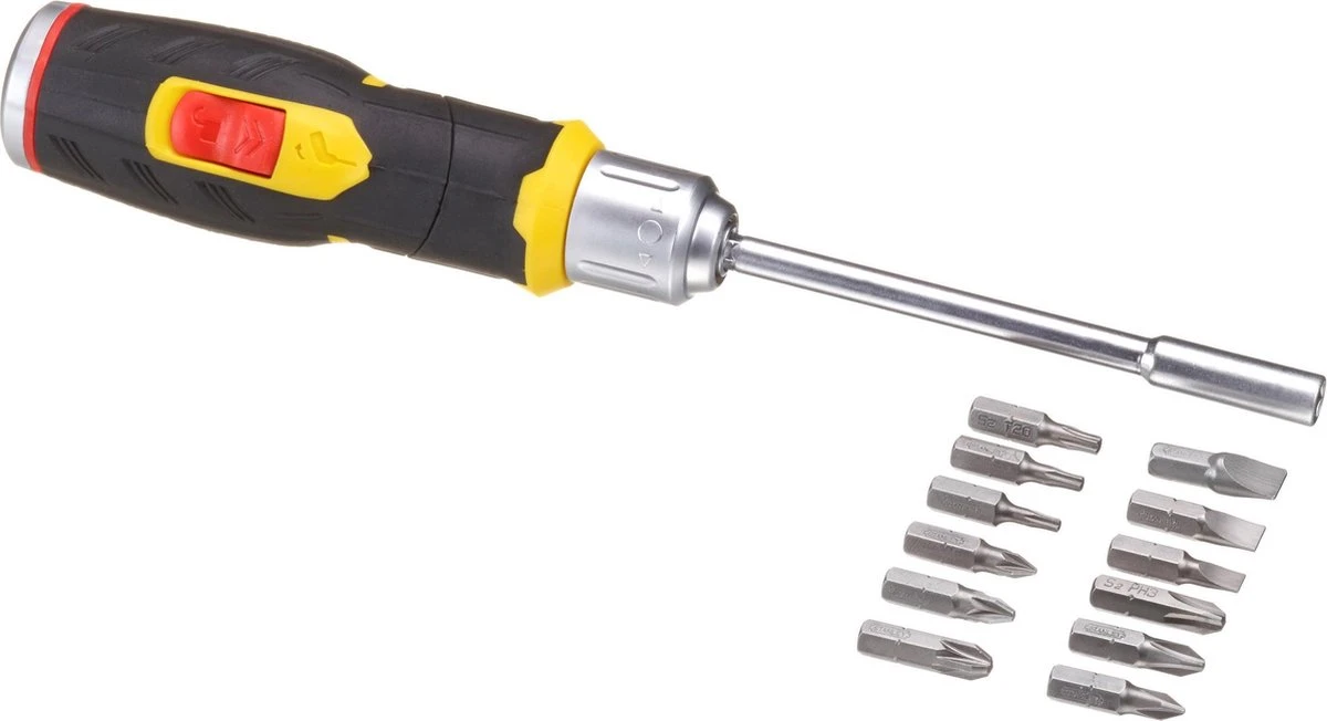 STANLEY FatMax Ratelschroevendraaier Pistoolgreep - 12 Bits 5 STANLEY FatMax Ratelschroevendraaier Pistoolgreep - 12 Bits - Afbeelding 5