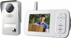 Smartwares VD38W Video Intercom Set – Draadloos – Draagbare Binnenunit - Kleurenmonitor