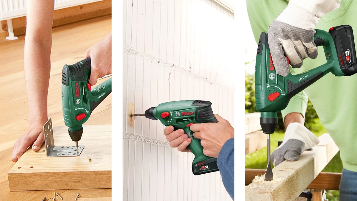 Bosch Uneo Maxx Accu Boorhamer - Met 2x 18 V Accu's En Lader - Met Koffer 2 Bosch Uneo Maxx Accu Boorhamer - Met 2x 18 V Accu's En Lader - Met Koffer - Afbeelding 2