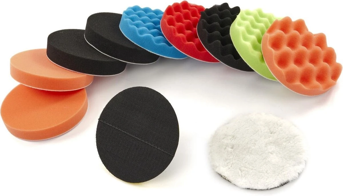 12 Delige 125 Mm Polijst Set Met M14 En 6 Mm Opname 3 12 Delige 125 Mm Polijst Set Met M14 En 6 Mm Opname - Afbeelding 3