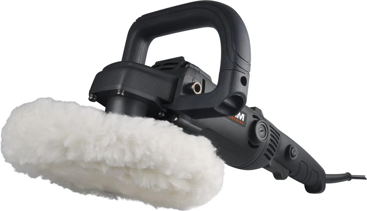 FERM Professionele Poetsmachine /polijstmachine Set – Constant Speed Electronics – 180mm 1400W – 4m Rubberen Kabel - Variabele Snelheid – Inclusief 2 Polijstschijven, Steunschijf En Opbergtas 9 FERM Professionele Poetsmachine /polijstmachine Set – Constant Speed Electronics – 180mm 1400W – 4m Rubberen Kabel - Variabele Snelheid – Inclusief 2 Polijstschijven, Steunschijf En Opbergtas - Afbeelding 9