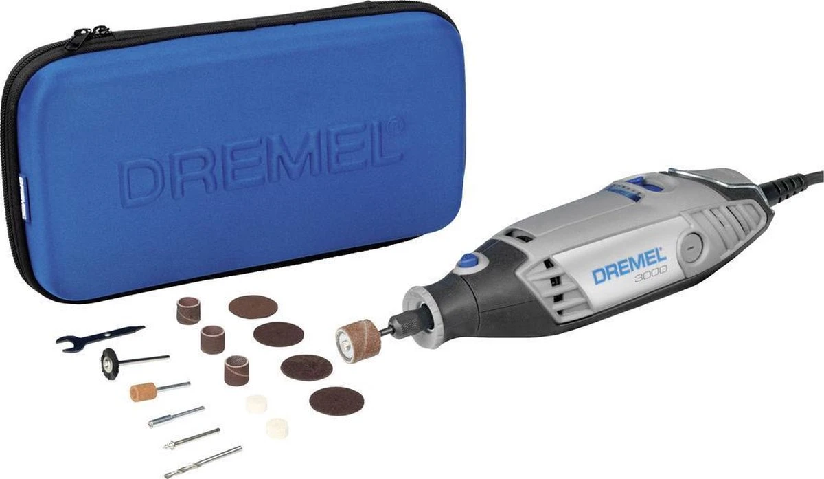 Dremel 3000 Multitool - Roterend - 130 W - Met 15 Accessoires En Etui 1 Dremel 3000 Multitool - Roterend - 130 W - Met 15 Accessoires En Etui
